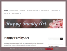 Tablet Screenshot of happyfamilyart.com